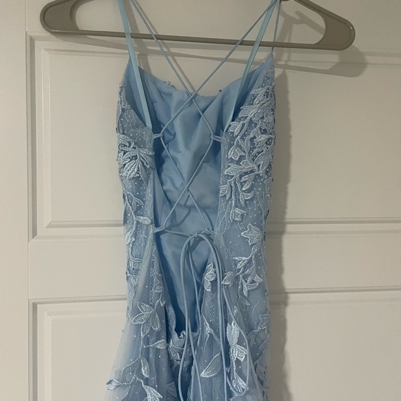 Light blue prom dress (right pictured) - Picture 5 of 7